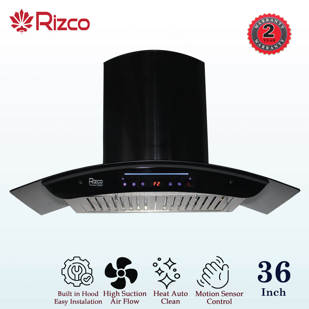 Rizco RZ HC 905 – 36 Inch Kitchen Hood Heat Auto Clean